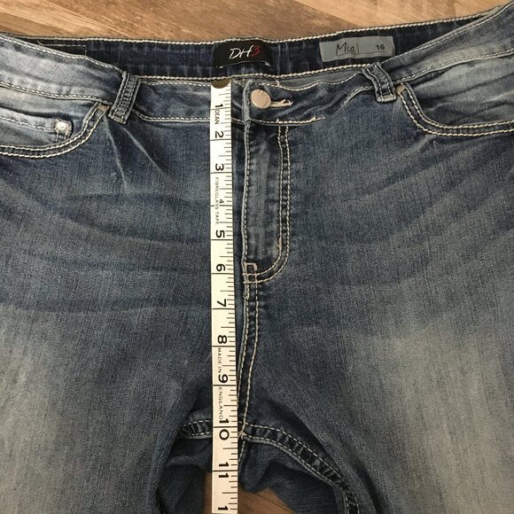 DH3 Mia Light Blue Denim Mid Rise Jeans For Women 16 - Picture 8 of 10
